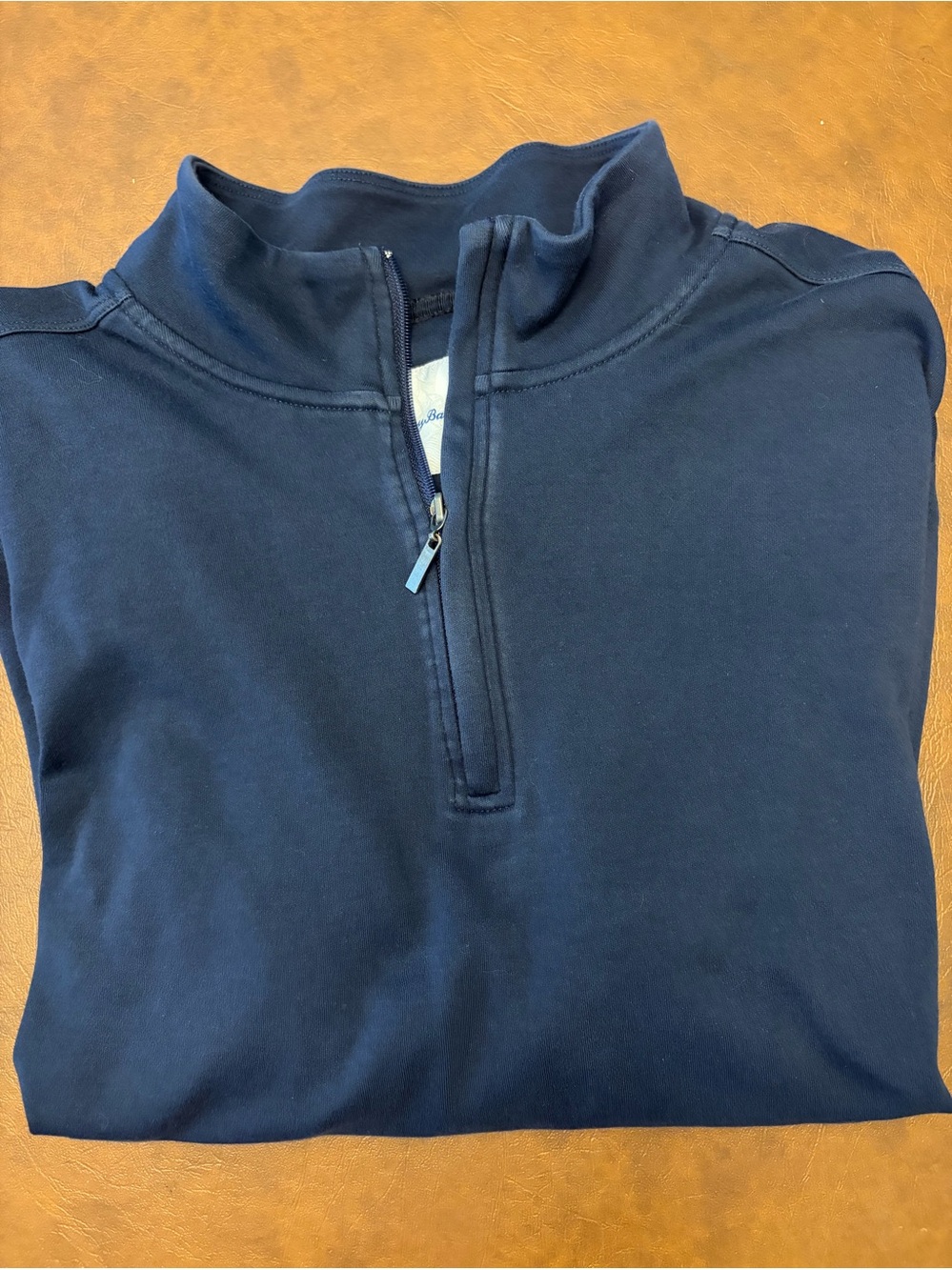 Tommy Bahama Blue Men's 1/4 Zip Pullover Sweatshirt XXL